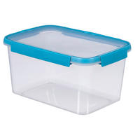 ÉTELTÁROLÓ DOBOZ  5 l  - áttetsző/zöld, Basics, műanyag (5l)