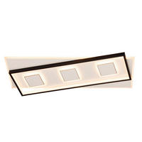 LED-DECKENLEUCHTE 39 W    70/30/6 cm  - Weiss/Schwarz, Lifestyle, Kunststoff/Metall (70/30/6cm) - Novel
