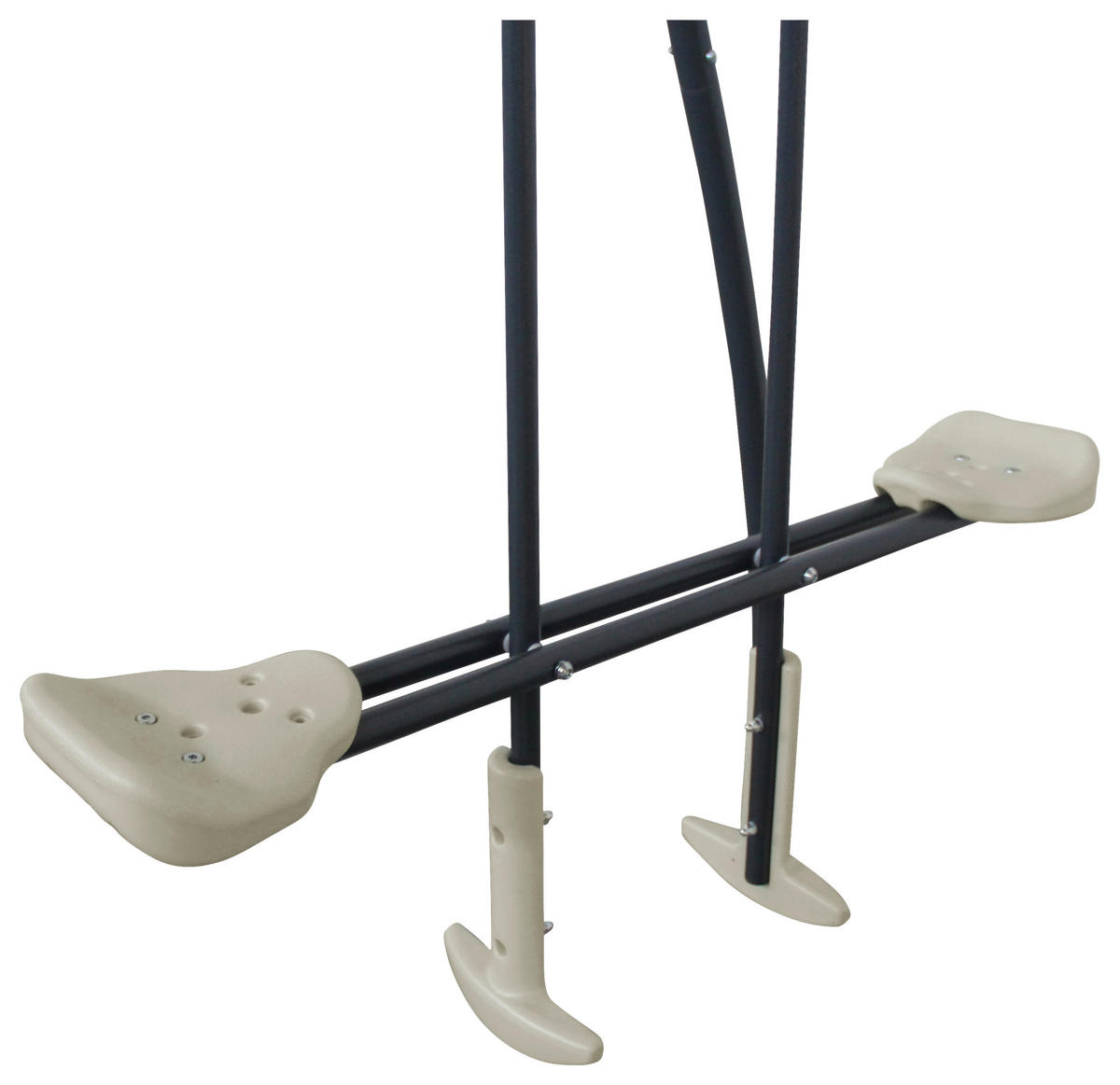 GUNGA - antracit/cremefärgad, Klassisk, metall/plast (210/220/238cm)
