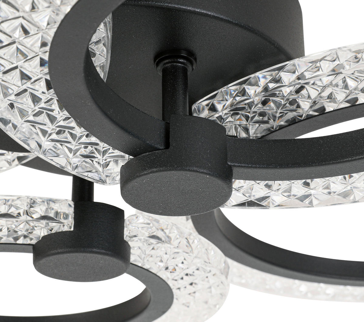 LED-DECKENLEUCHTE 59/45/9 cm   - Schwarz, Design, Kunststoff/Metall (59/45/9cm) - Novel