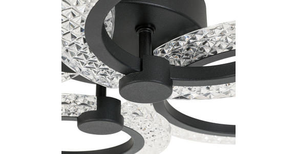 LED-DECKENLEUCHTE 59/45/9 cm   - Schwarz, Design, Kunststoff/Metall (59/45/9cm) - Novel