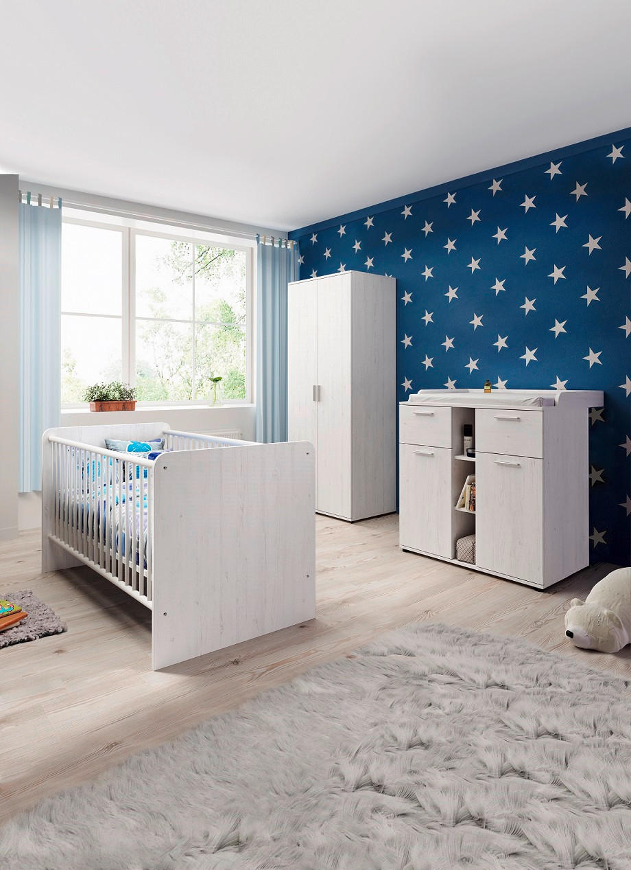 BABYZIMMER Chico  - Weiß, Basics, Holzwerkstoff - My Baby Lou