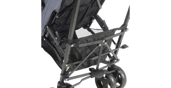 BUGGY Madrid  - Schwarz/Grau, KONVENTIONELL, Kunststoff/Textil (61/48/104cm) - My Baby Lou