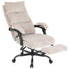 DREHSTUHL Cord Beige  - Beige/Schwarz, MODERN, Holz/Kunststoff (65/116/124/65cm) - MID.YOU