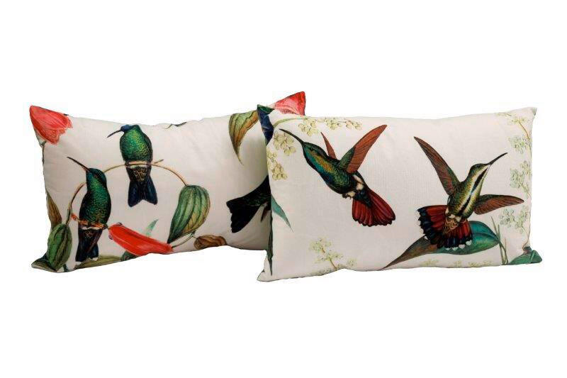 PERNĂ CANAPEA  - albastru/cafeniu, Basics, textil (50/30/10cm)
