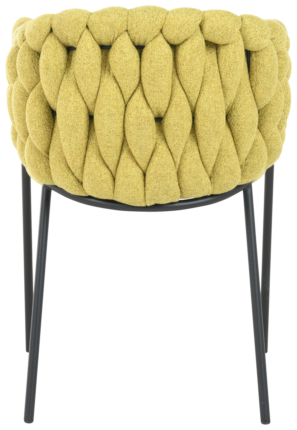 STOL, les, kovina, tekstil rumena  - rumena/črna, Moderno, kovina/tekstil (54/78cm) - Carryhome