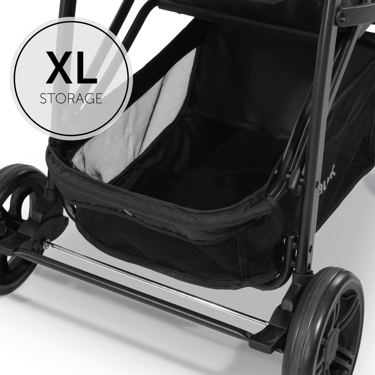 BUGGY RAPID 4  - Schwarz, Basics, Textil/Metall (54/104/92cm) - Hauck