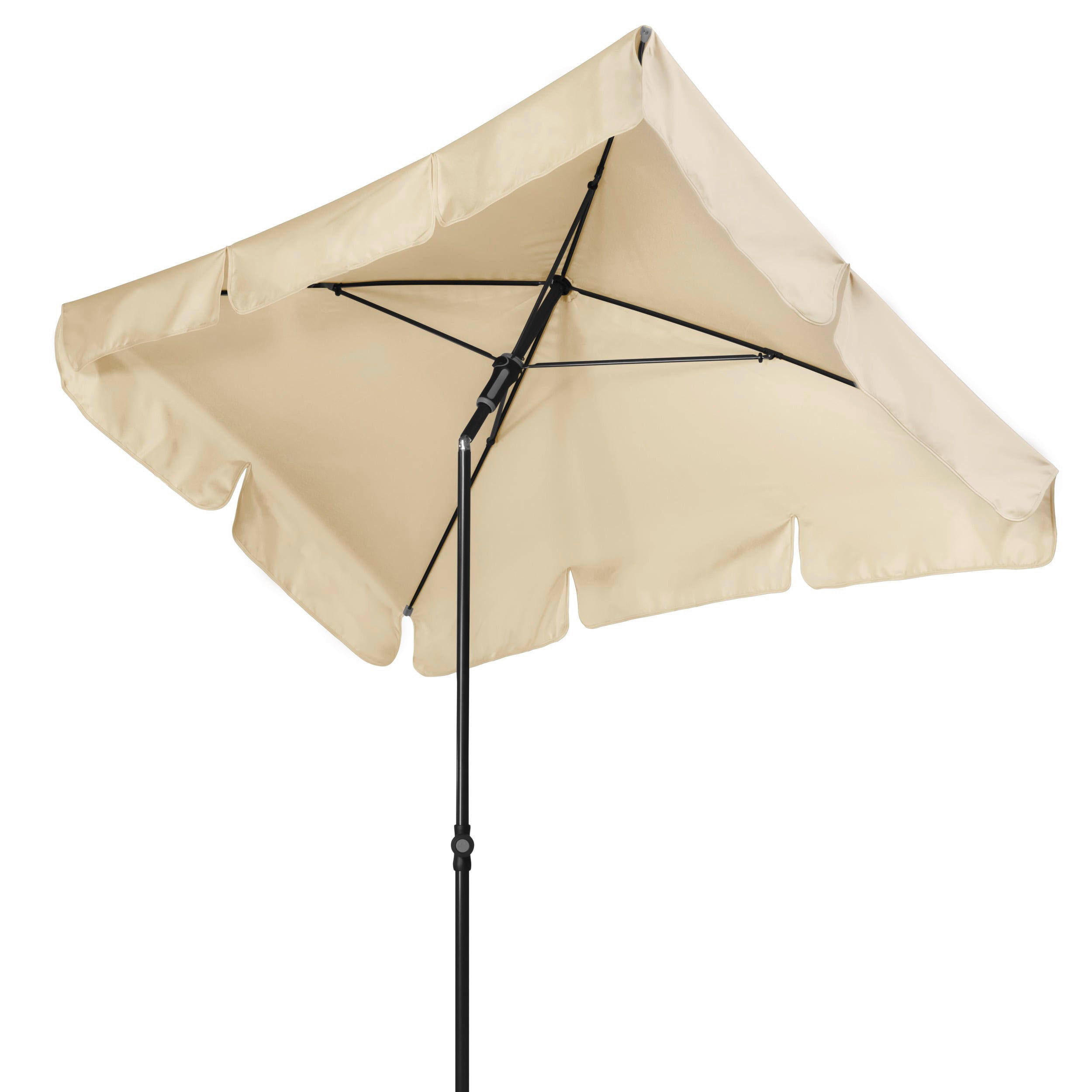 SONNENSCHIRM 120x225 cm Naturfarben  - Anthrazit/Naturfarben, Basics, Textil/Metall (120/225cm) - Doppler