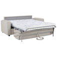 SCHLAFSOFA Mikrofaser Beige - Beige/Creme, KONVENTIONELL, Kunststoff/Textil (186/101/101cm) - Carryhome