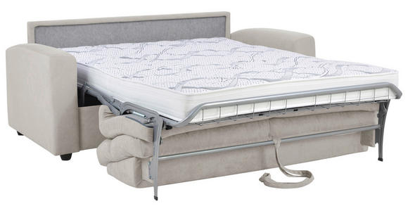 SCHLAFSOFA Mikrofaser Beige - Beige/Creme, KONVENTIONELL, Kunststoff/Textil (186/101/101cm) - Carryhome