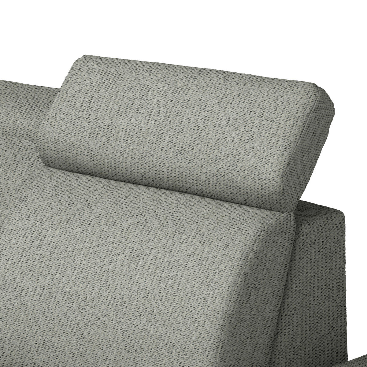 ECKSOFA Struktur Graubraun  - Graubraun/Schwarz, Design, Textil/Metall (270/292cm) - Stylife
