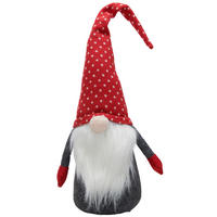 WICHTEL - Rot/Weiß, LIFESTYLE, Textil (9,5/8/26cm) - X-Mas