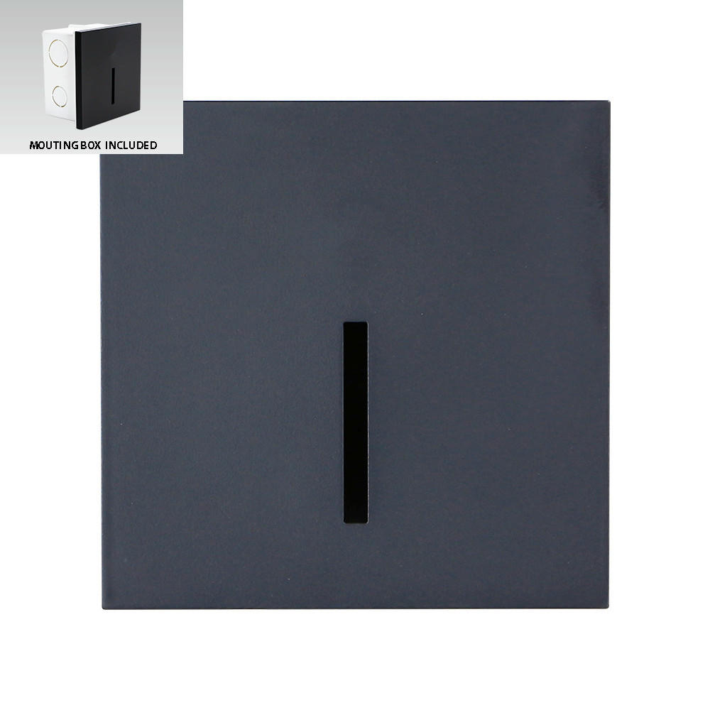 SPOTLÁMPA - fekete, Basics, műanyag (8.7/8.7/7cm)