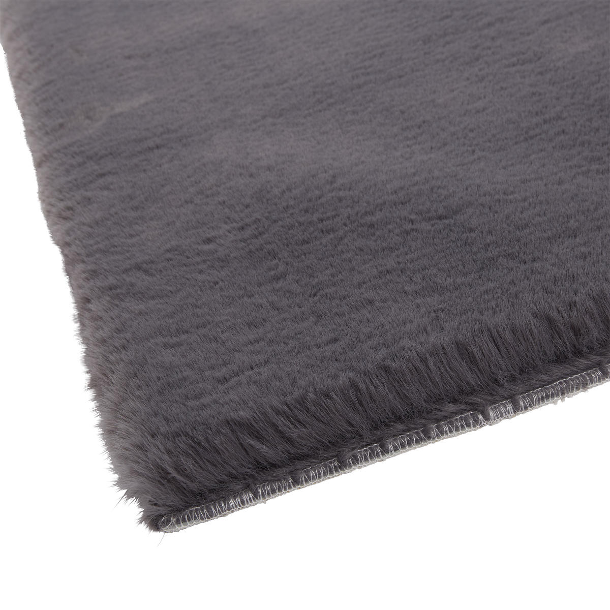KOBEREC S VYSOKÝM VLASEM, 130/190 cm, antracitová - antracitová, Konvenční, textil (130/190cm) - Novel