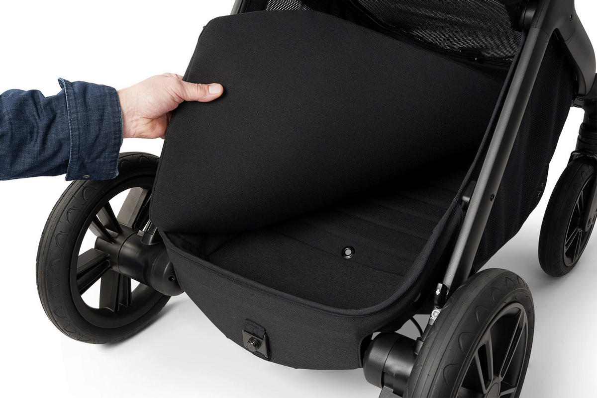 KINDERWAGEN DEMI icon  - Beigebraun/Schwarz, Basics, Metall (63/120/81cm) - Nuna