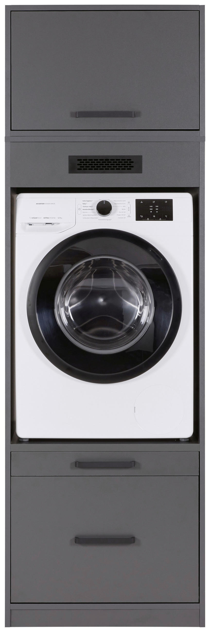 HAUSWIRTSCHAFTSRAUM 201/208/68 cm  in Anthrazit  - Anthrazit, MODERN, Holzwerkstoff (201/208/68cm) - home24