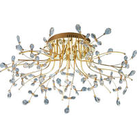 STROPNÉ LED SVIETIDLO,  - mosadzná, Lifestyle, kov/sklo (77cm)