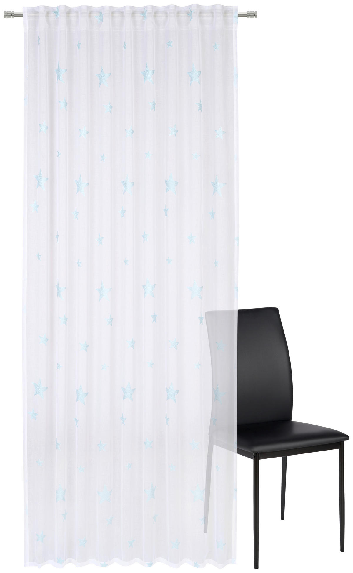 GOTOVA ZAVESA plava - plava, Konvencionalno, tekstil (140/245cm) - Ben'n'jen