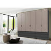 FALTTÜRENSCHRANK  in Grau, Sahara, Graphitfarben  - Schwarz/Graphitfarben, Design, Holzwerkstoff (300/236/58cm) - Boxxx