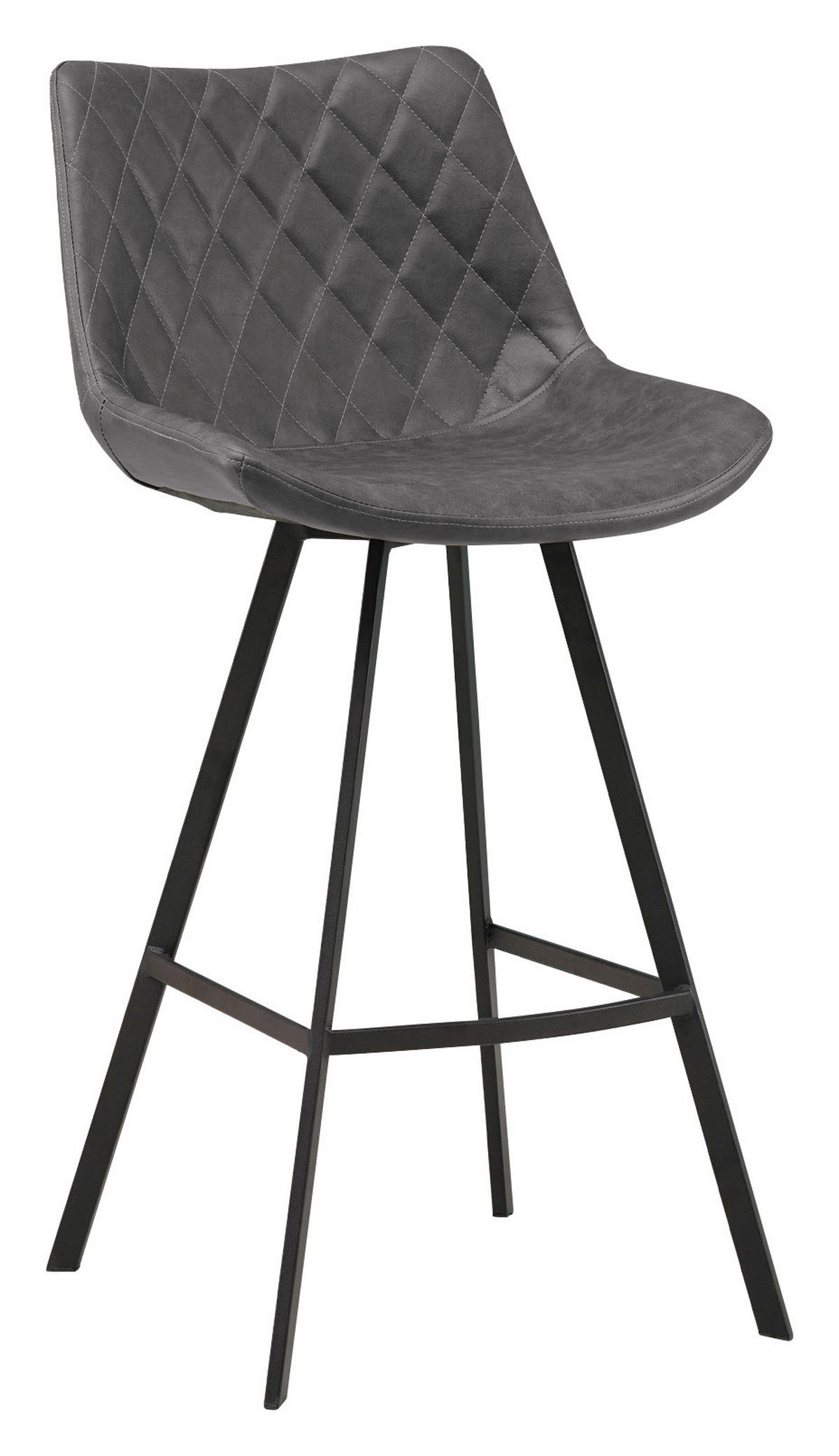 SADA BAROVÝCH STOLIČIEK 2 kus - čierna/antracitová, Konventionell, kov/textil (50/102/55cm) - MID.YOU