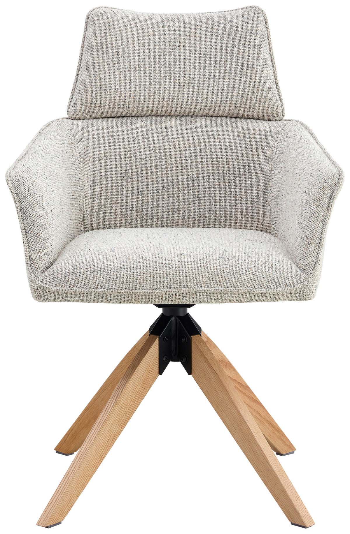 ARMLEHNSTUHL  in Eisen Webstoff  - Beige/Naturfarben, KONVENTIONELL, Holz/Textil (60/94/67cm) - Livetastic