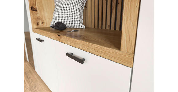 GARDEROBE  in 216/200/47 cm  - Weiß/Eiche Artisan, MODERN, Glas/Holzwerkstoff (216/200/47cm) - Voleo