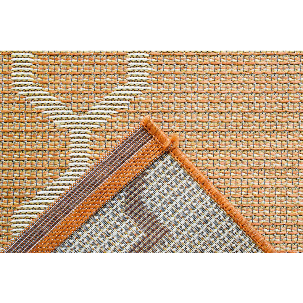 Thumbnail - Novel Flachwebeteppich Amalfi, Gelb, Weiß, Rost, Textil, orientalisch, rechteckig, 160x230 cm, Oeko-Tex® Standard 100, f...
