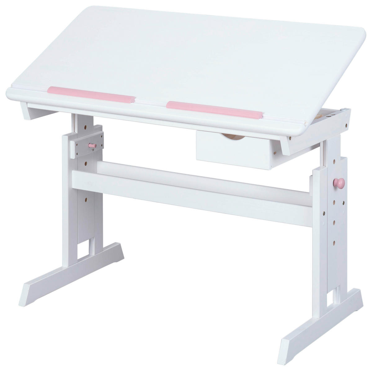 BUREAU DE JEUNESSE 109/55/63-96 cm  in Blau, Rosa, Weiss  - Blau/Weiss, Basics, Holz/Holzwerkstoff (109/55/63-96cm) - MID.YOU