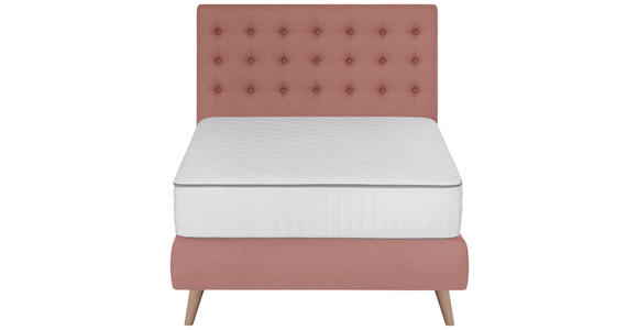 BOXSPRINGBETT 120/200 cm  in Rosa  - Rosa, Design, Holz/Textil (120/200cm) - Carryhome