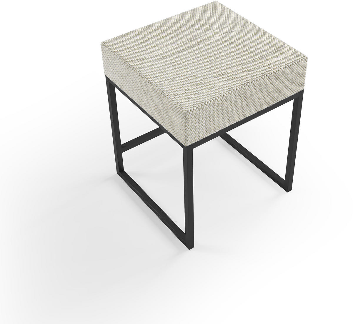 NACHTKÄSTCHEN 45/55/45 cm  in Creme  - Creme/Schwarz, Design, Textil/Metall (45/55/45cm) - Esposa