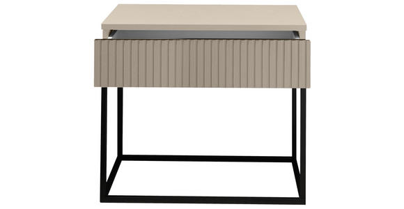 NACHTKÄSTCHEN 60/51,7/38,5 cm  in Schwarz, Kaschmir  - Kaschmir/Schwarz, MODERN, Holzwerkstoff/Metall (60/51,7/38,5cm) - Carryhome