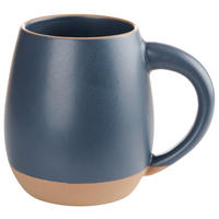 KAFFEEBECHER Dipped  520 ml   - Blau, Trend, Keramik (7,5/10,9cm) - Landscape