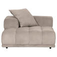 SOFAELEMENT in Flachgewebe Beige  - Beige/Schwarz, KONVENTIONELL, Kunststoff/Textil (125/66/155cm) - Carryhome