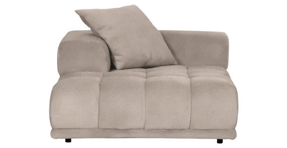 SOFAELEMENT in Flachgewebe Beige  - Beige/Schwarz, KONVENTIONELL, Kunststoff/Textil (125/66/155cm) - Carryhome