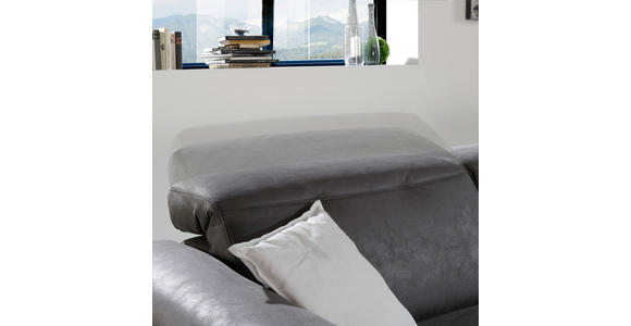 WOHNLANDSCHAFT in Grau, Beige - Edelstahlfarben/Beige, Design, Holz/Textil (311/163cm) - Dieter Knoll