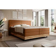 BOXSPRINGBETT 180/200 cm  in Braun  - Schwarz/Braun, Natur, Holz/Textil (180/200cm) - Valnatura