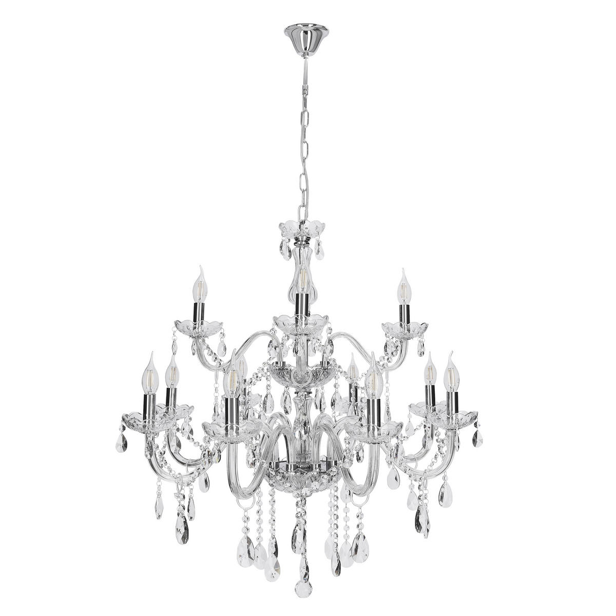 TAKKRONA Cristallo 78/78/125 cm  - transparent, Klassisk, metall (78/78/125cm)