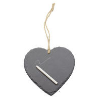 TABUĽA NA PÍSANIE KRIEDOU, kameň, 15/15 cm - čierna, Basics, kameň (15/15cm) - Ambia Home