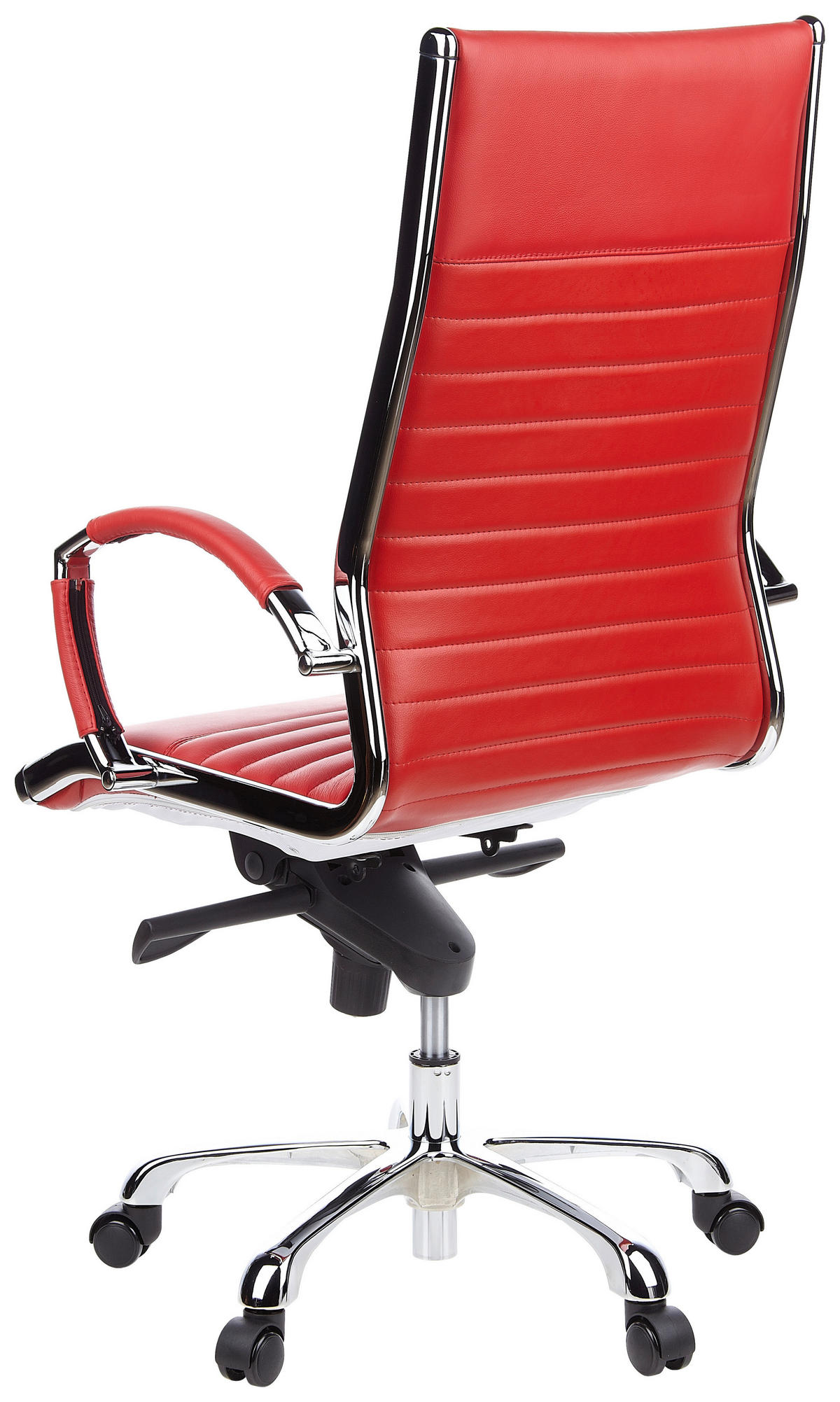 DREHSTUHL Lederlook Rot  - Rot, MODERN, Leder/Kunststoff (60/125/50cm) - MID.YOU