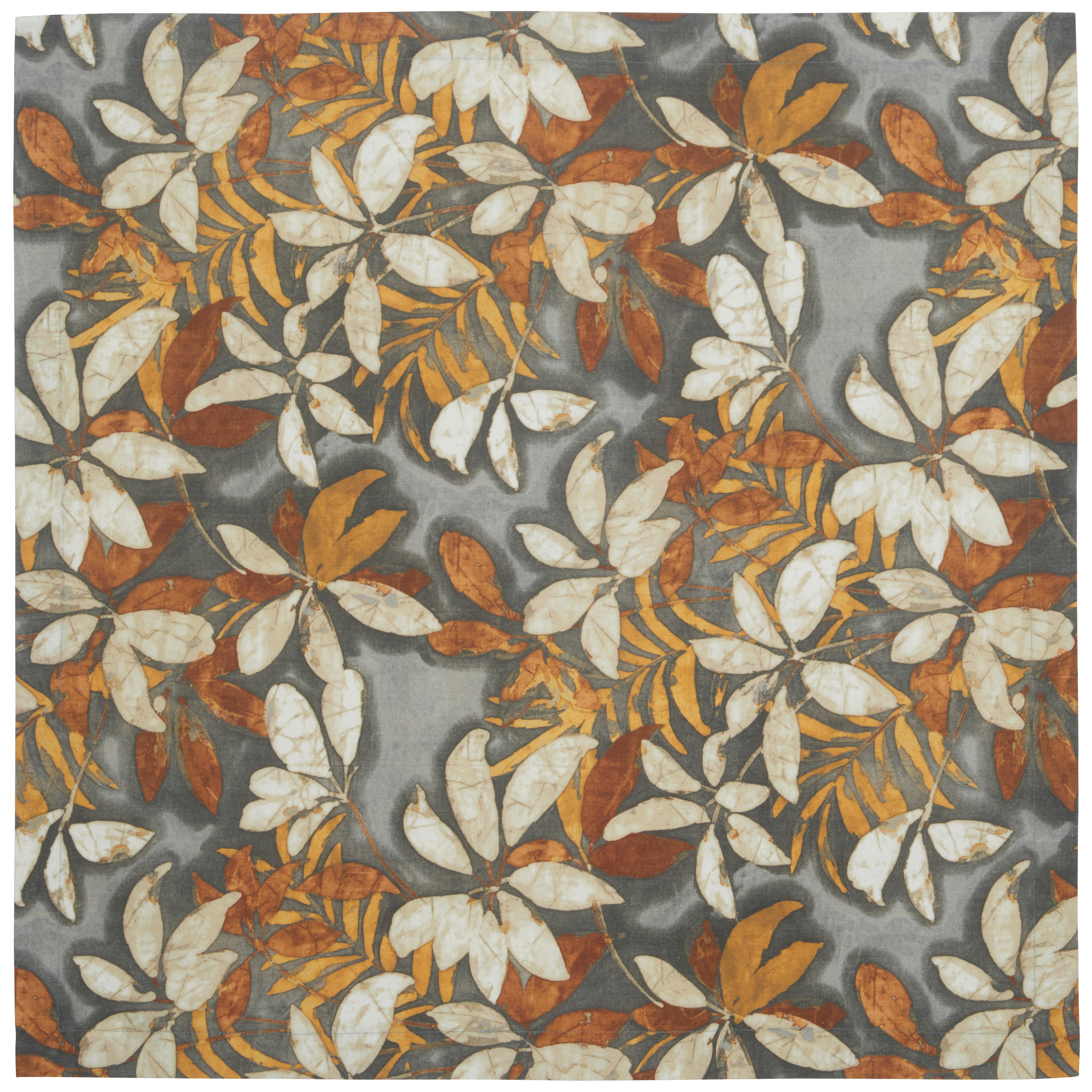TISCHDECKE Textil Weiß, Hellgrau, Hellbraun 85/85 cm  - Hellbraun/Hellgrau, Basics, Textil (85/85cm) - Esposa