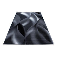 TKANÝ KOBEREC, 160/230 cm, čierna - čierna, Konventionell, textil (160/230cm) - Novel