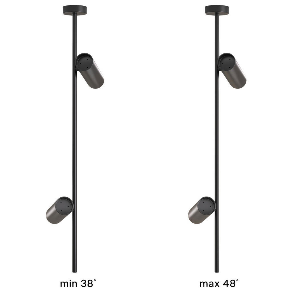 Thumbnail - Maytoni Hängeleuchte, Schwarz, Metall, 20x77x5.3 cm, CE, drehbar, schwenkbar, Lampen & Leuchten, Innenbeleuchtung, Hänge...