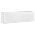HÄNGEELEMENT Weiß 109,7/32/29 cm - Edelstahlfarben/Weiß, Design, Glas/Holzwerkstoff (109,7/32/29cm) - Hom`in
