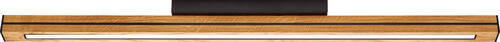 LED-DECKENLEUCHTE Dana 100/7/4 cm   - Schwarz/Braun, Basics, Holz/Kunststoff (100/7/4cm) - Herzblut