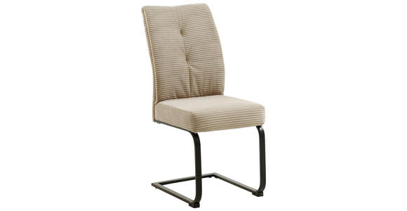 SCHWINGSTUHL  Stoffauswahl Cord  - Khaki/Schwarz, Design, Textil/Metall (44/99/62cm) - Carryhome