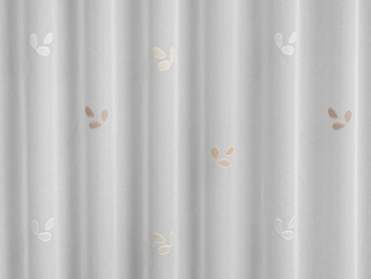 MATERIJAL ZA ZAVESE braon, bela   - bela/braon, Konvencionalno, tekstil (295cm)