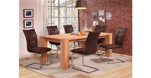 ESSTISCH Kernbuche rechteckig   - Kernbuche, Natur, Holz (200/100/75cm) - Carryhome