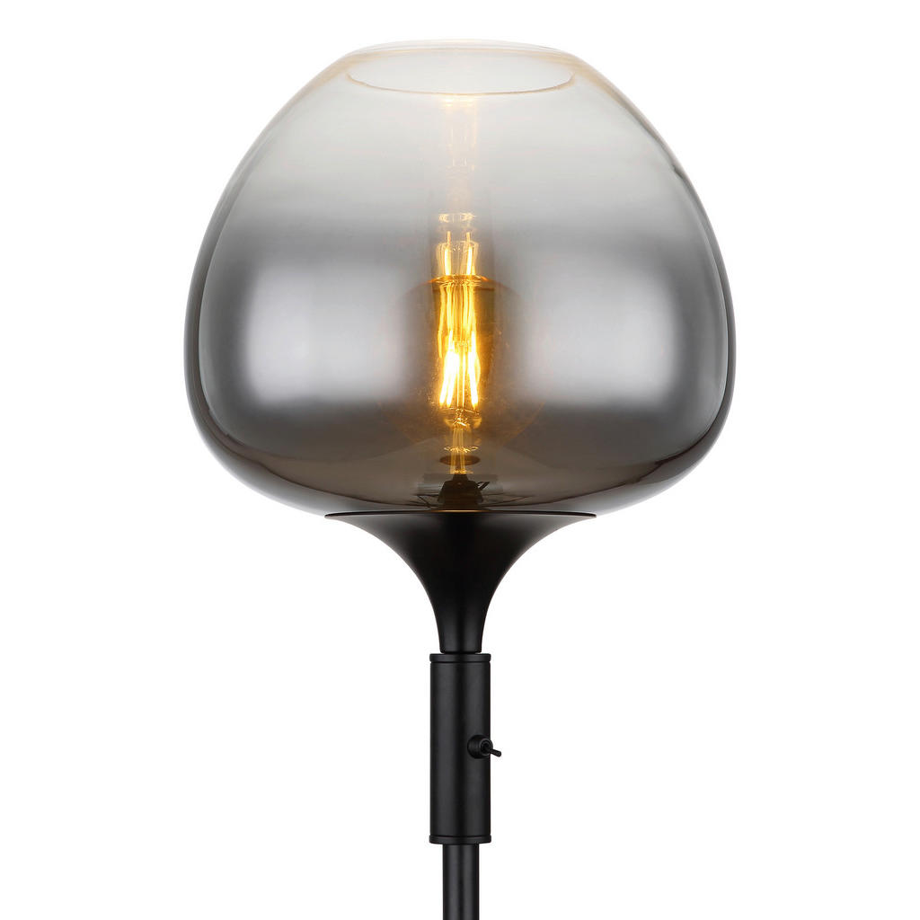 Thumbnail - Stehleuchte, Schwarz, Metall, Glas, 165 cm, Lampen & Leuchten, Innenbeleuchtung, Leuchten nach Räumen, Bürolampen