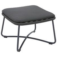 GARTENHOCKER - Anthrazit/Grau, Design, Textil/Metall (50/38/50cm)