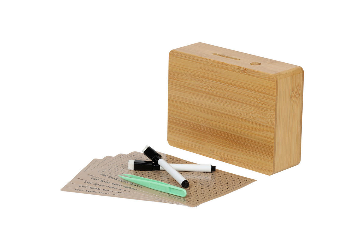 SPARDOSE - Naturfarben, Basics, Holz/Papier (14/19/5,67cm)